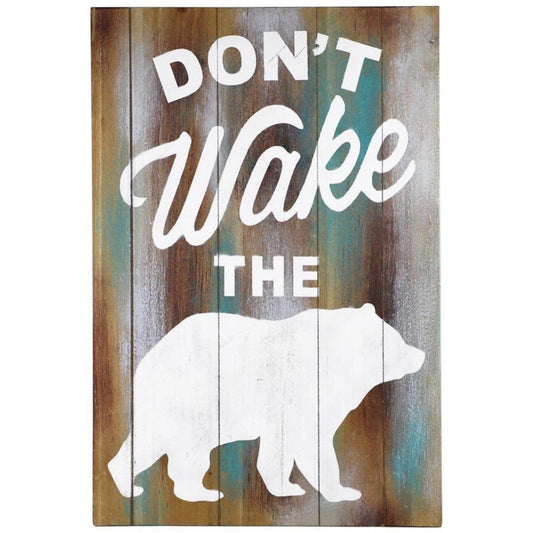 "Don't Wake The Bear" Wall Decor, 4 MOQ