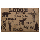Tan & Chocolate Kitchen/Bath Rug, 2 MOQ