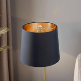 Lustrous Table Lamp - Black outer and Gold inner
