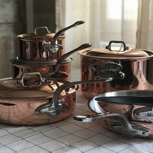 Mauviel M'6 S Induction Copper Chef Pan With Cast Stainless Steel Handle