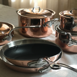 Mauviel M'6 S Induction Copper Saute Pan With Cast Stainless Steel Handle