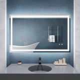 30-in. x 48-in. Frameless LED Front/Back Light Bathroom Mirror w/Defogger