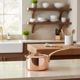 Mauviel M'Heritage M'250 B 10-Piece Cookware Set, Brass Handles