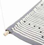 Mansura Gray and White Patterned Wall Hanging
