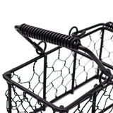 Chicken Wire Caddy for 2 Half Pint 8oz Mason Jars