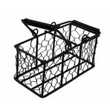 Chicken Wire Caddy for 2 Half Pint 8oz Mason Jars