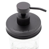 Matte Black Soap Pump Lid Kit for Mason Jars