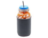 Extra Long 11 ¾" Safer Rounded End Stainless Steel Straws for Half Gallon Mason Jars 4 Pack