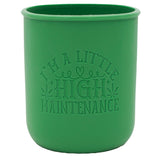 Cannabis Laser Engraved Leaf Green Sleeve