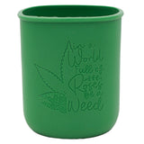 Cannabis Laser Engraved Leaf Green Sleeve