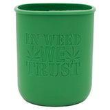 Cannabis Laser Engraved Leaf Green Sleeve