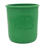 Cannabis Laser Engraved Leaf Green Sleeve
