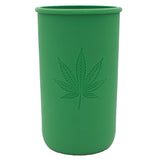 Cannabis Laser Engraved Leaf Green Sleeve