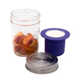 Mason Jar Divider Cup for Salads, Dips, and Snacks