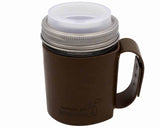 Mason Jar Lifestyle Faux Leather Travel Mug Set