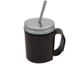 Medium 7 ¼" Safer Rounded End Stainless Steel Straws for Pint Mason Jars
