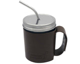 Medium 7 ½" Thin Bent Stainless Steel Straws for Pint Mason Jars