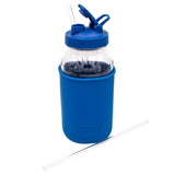 Extra Long 11 3/4" Glass Straws for Half Gallon Mason Jars 4 Pack + Cleaner