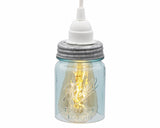 Hand-Cut Open Bottom Mason Jars for DIY Lighting, Pendants & Crafts