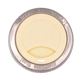 Silicone Drinking Lid with Stainless Steel Band for Mason Jars