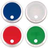 Silicone Straw Hole Tumbler with Stainless Steel Band for Mason Jars