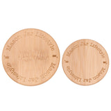 Bamboo Storage Stopper Lids for Mason Jars 6 Pack