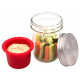 Mason Jar Divider Cup for Salads, Dips, and Snacks