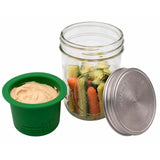Mason Jar Divider Cup for Salads, Dips, and Snacks