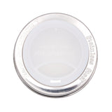 Silicone Drinking Lid with Stainless Steel Band for Mason Jars