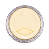 Silicone Drinking Lid with Stainless Steel Band for Mason Jars