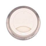 Silicone Drinking Lid with Stainless Steel Band for Mason Jars