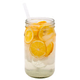 Long 9" Silicone Reusable Straws for Quart or Pint & Half Mason Jars 6 Pack