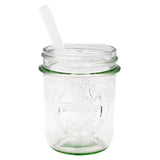 Short 5 3/4" Silicone Reusable Straws for Half Pint Mason Jars 10 Pack