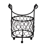 Single Pint Jar Caddy with Chicken Wire for Hanging or Carrying One Mason Jar