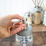 Satin / Brushed Finish Soap Pump Dispensers for Mason Jars