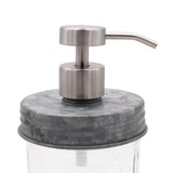 Satin / Brushed Finish Soap Pump Dispensers for Mason Jars