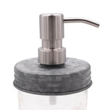 Satin / Brushed Finish Soap Pump Dispensers for Mason Jars