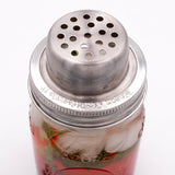 Mason Shaker Cocktail Shaker Lid with Stainless Steel Band
