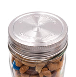 Stainless Steel Storage Lids with Leak-Proof Silicone Liners for Mason Jars 5 Pack