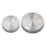 Stainless Steel Storage Lids with Leak-Proof Silicone Liners for Mason Jars 5 Pack