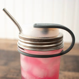 Leak Proof Silicone Plug / Stopper with Straw Strap for Straw Hole Lids