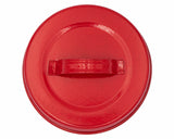 Red Enameled Handle/Canister Lids