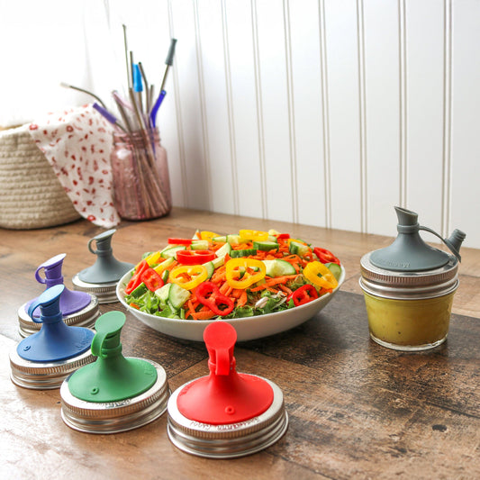 Silicone Oil Cruet Pour Lid for Mason Jars
