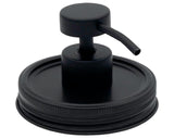 Matte Black Soap Pump Lid Kit for Mason Jars