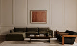 Garnet Lounge Chair Charcoal Wool Blend