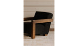 Garnet Lounge Chair Charcoal Wool Blend