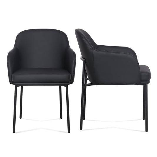 Sydney Performance Vegan Leather Armchair - Set of 2