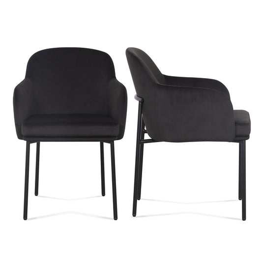 Sydney Performance Velvet Armchair - Set of 2