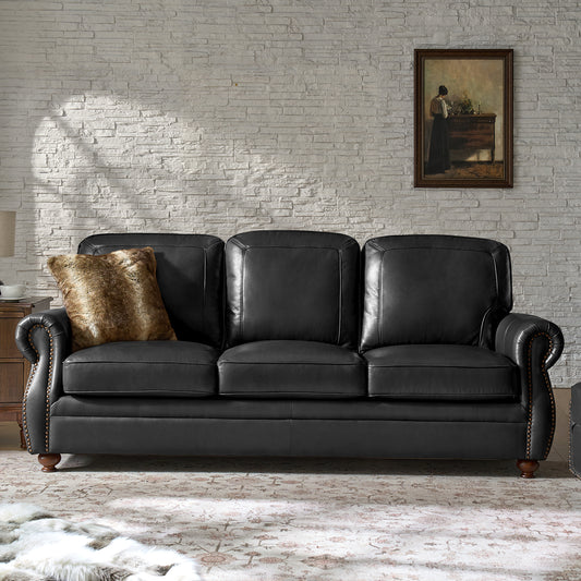 Gerardo Genuine Leather Sofa