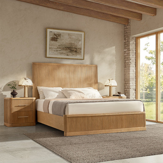 Graciela Solid Wood Platform Queen Bed